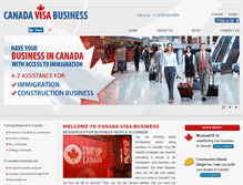 Tablet Screenshot of canada-visa-business.com